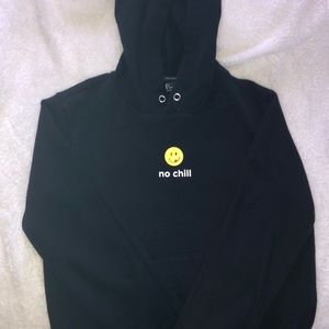 Black “no chill” hoodie from forever21